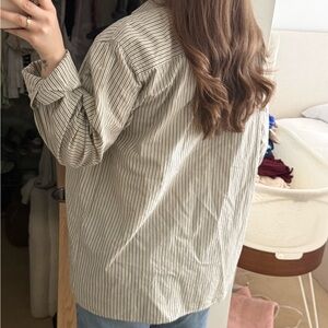 Elegant Striped Button Down Shirt
